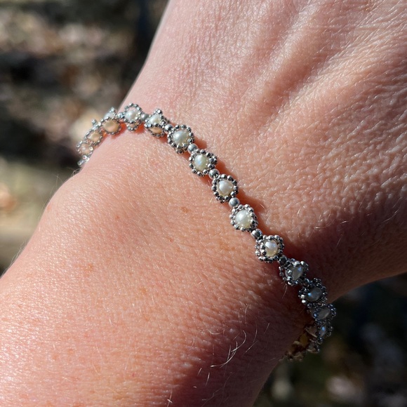 Effy freshwater pearl and sterling bracelet NWOT - Picture 3 of 6